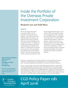 Inside the Portfolio of the Overseas Private Investment Corporation