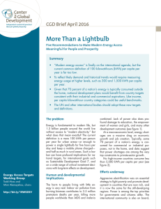 More Than a Lightbulb CGD Brief April 2016