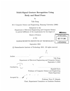 Multi-Signal  Gesture  Recognition  Using Yale  Song