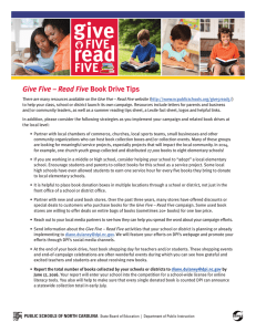 read FIVE Give Five – Read Five
