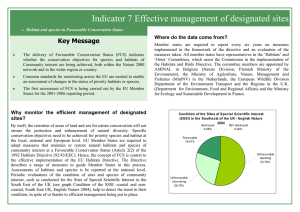 Indicator 7 Effective management of designated sites Key Message