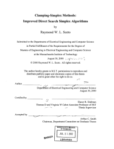 Clamping-Simplex  Methods: Improved Direct  Search Simplex  Algorithms by