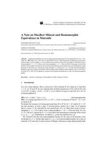 A Note on Maxflow-Mincut and Homomorphic Equivalence in Matroids