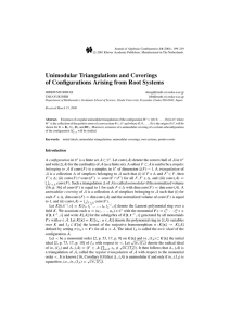 Unimodular Triangulations and Coverings of Configurations Arising from Root Systems