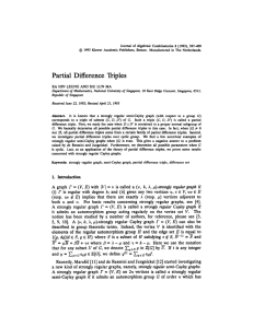 Journal of Algebraic Combinatorics 2 (1993), 397-409