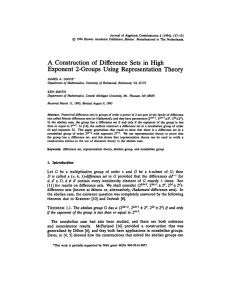 Journal of Algebraic Combinatorics 3 (1994), 137-151