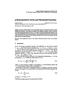 Journal of Algebraic Combinatorics 3 (1994), 291-305