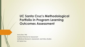 UC Santa Cruz’s Methodological Portfolio in Program Learning Outcomes Assessment