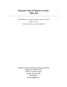 Kiwanis Club of Muncie records MSS.199