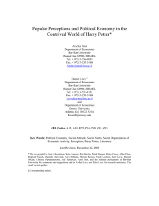 Popular Perceptions and Political Economy in the
