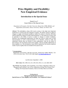 Price Rigidity and Flexibility: New Empirical Evidence  Introduction to the Special Issue