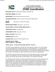 CFSR Coordinator