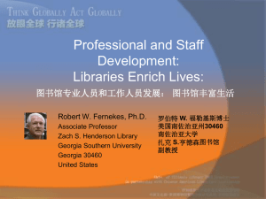 Professional and Staff Development: Libraries Enrich Lives: 图书馆
