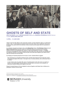GHOSTS OF SELF AND STATE