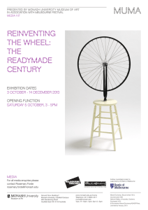 Reinventing the wheel: The Readymade