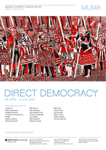 direct democracy 26 april – 6 July 2013 dIREcT dEMOcRAcY