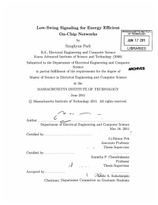 Low-Swing  Signaling  for  Energy  Efficient by