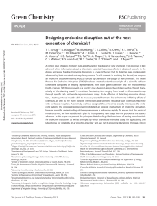 Green Chemistry PAPER Designing endocrine disruption out of the next †