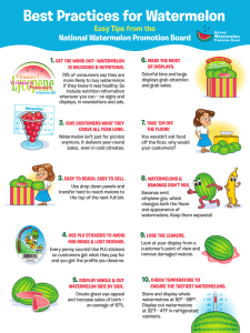 Best Practices for Watermelon National Watermelon Promotion Board Easy Tips from the 6.