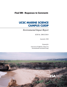 UCSC MARINE SCIENCE CAMPUS CLRDP Environmental Impact Report