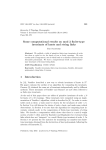 Some computational results on mod 2 finite-type Geometry &amp; Topology Monographs