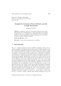 Symplectic structures from Lefschetz pencils in high dimensions Geometry &amp; Topology Monographs