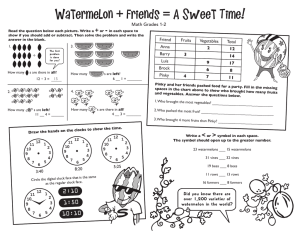 Watermelon + Friends = A Sweet Time! + -