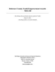 Delaware County Youth Empowerment records MSS.340