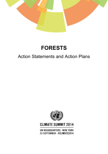 FORESTS Action Statements and Action Plans