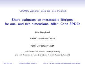 Sharp estimates on metastable lifetimes for one- and two-dimensional Allen–Cahn SPDEs