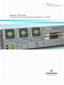 NetSure 501 Series DC Power for