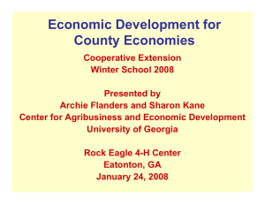 Economic Development for County Economies