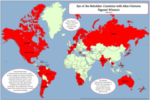 Eye of the Beholder: Countries with Miss Universe Pageant Winners Russia Canada