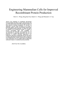 Engineering Mammalian Cells for Improved Recombinant Protein Production