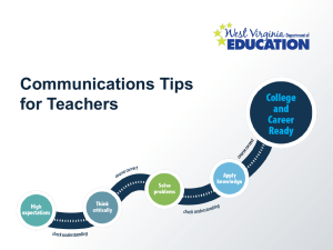 Communications Tips for Teachers