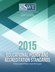 2015 Educational Policy and Accreditation Standards XX