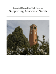 Supporting Academic Needs Report of Master Plan Task Force on