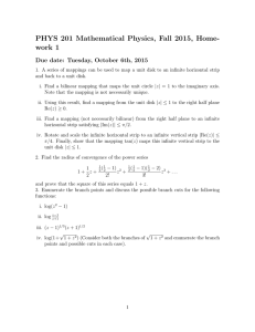 PHYS 201 Mathematical Physics, Fall 2015, Home- work 1