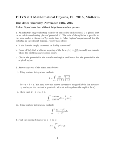 PHYS 201 Mathematical Physics, Fall 2015, Midterm