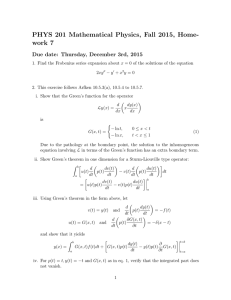 PHYS 201 Mathematical Physics, Fall 2015, Home- work 7