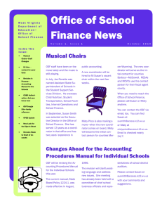 Office of School Finance News