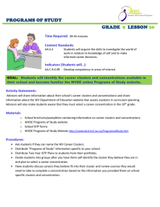 PROGRAMS OF STUDY GRADE LESSON