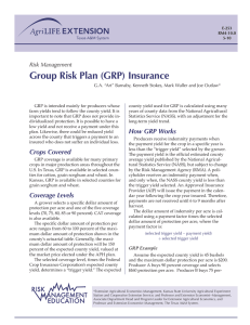 Group Risk Plan (GRP) Insurance Risk Management