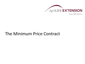 The Minimum Price Contract