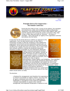 Principles Driven Fire Suppression – The Pulaski Conference Page 1 of 2