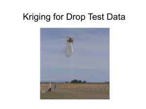 Kriging for Drop Test Data