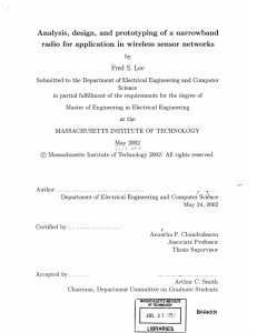 Analysis,  design,  and  prototyping  of ... radio  for  application  in  wireless ...