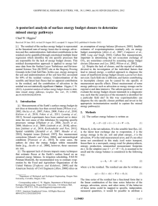 A-posteriori analysis of surface energy budget closure to determine