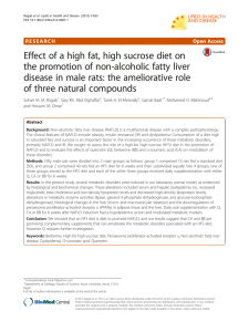 Effect of a high fat, high sucrose diet on