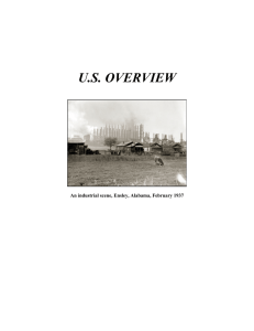 U.S. OVERVIEW An industrial scene, Ensley, Alabama, February 1937